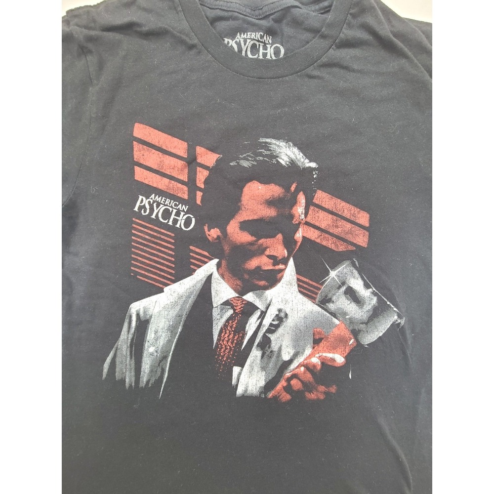 Greed and Disgust American Psycho Patrick Bateman T Shirt Mens Large Black Movie